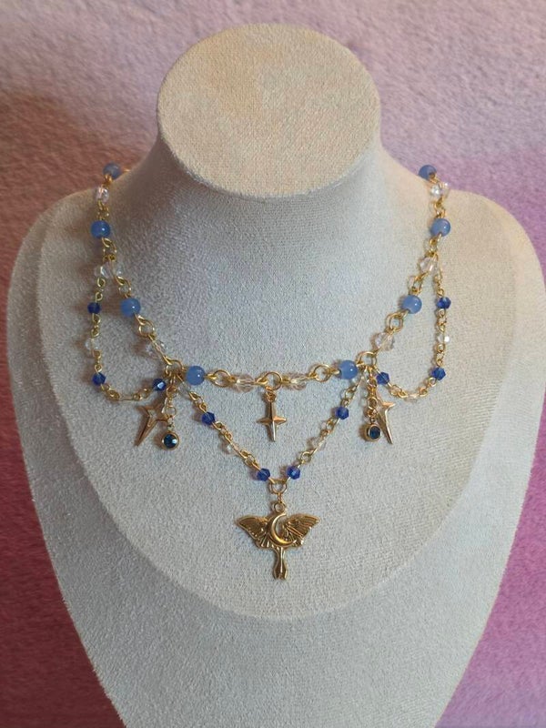 Gold and Blue Necklace