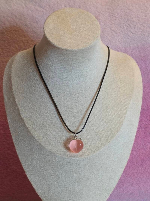 Peach Charm Necklace