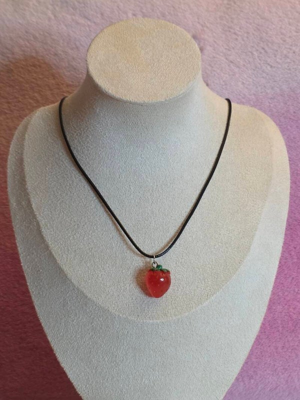 Strawberry Charm Necklace