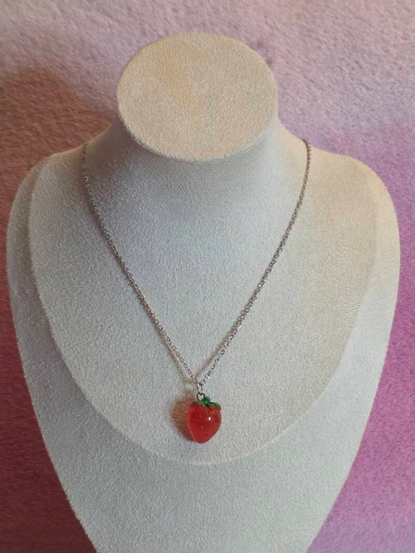 Strawberry Charm Necklace