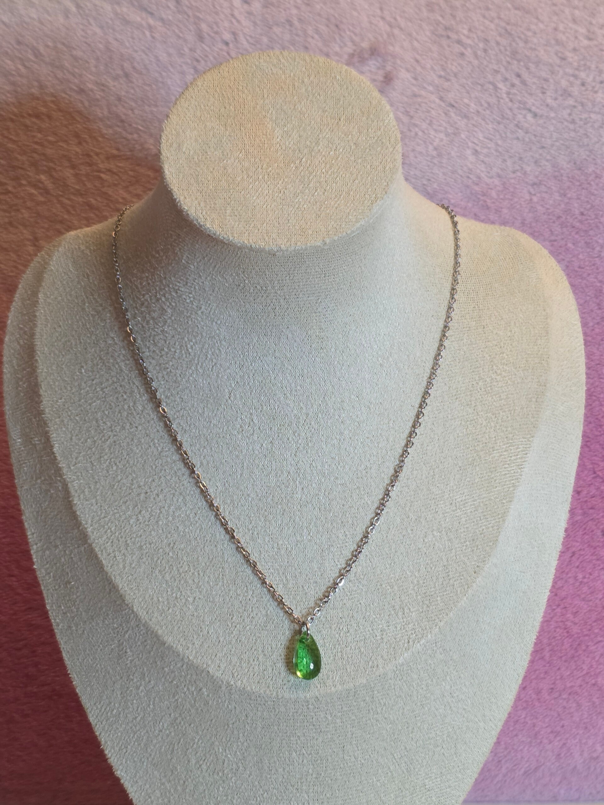 Green Charm Necklace