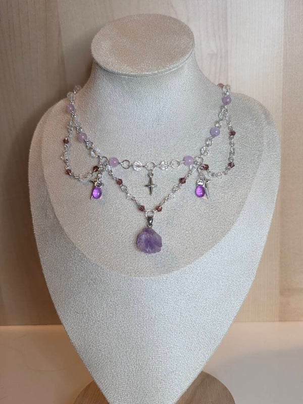 Silver Amethyst Necklace