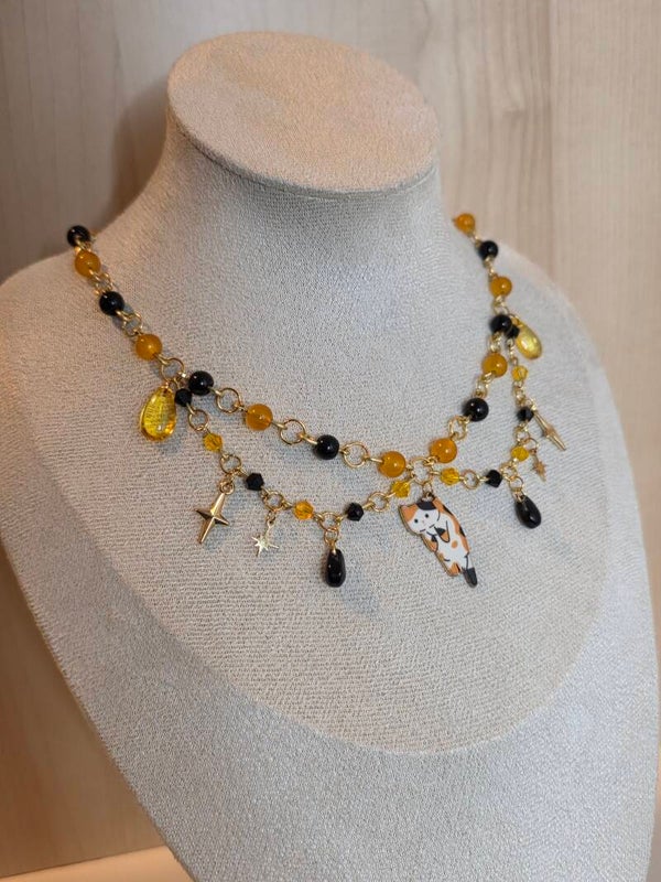 Gold Calico Necklace