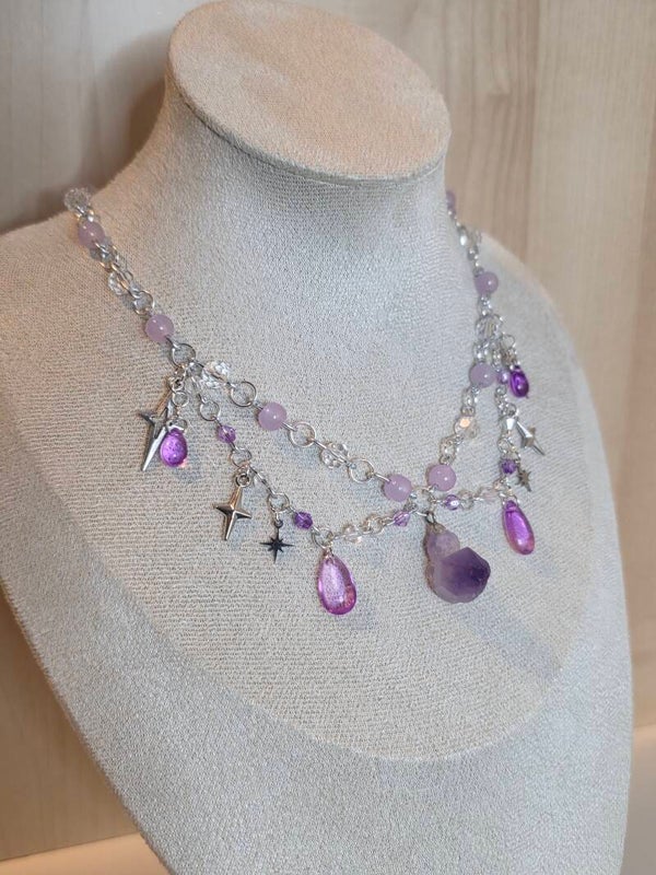 Silver Amethyst Necklace