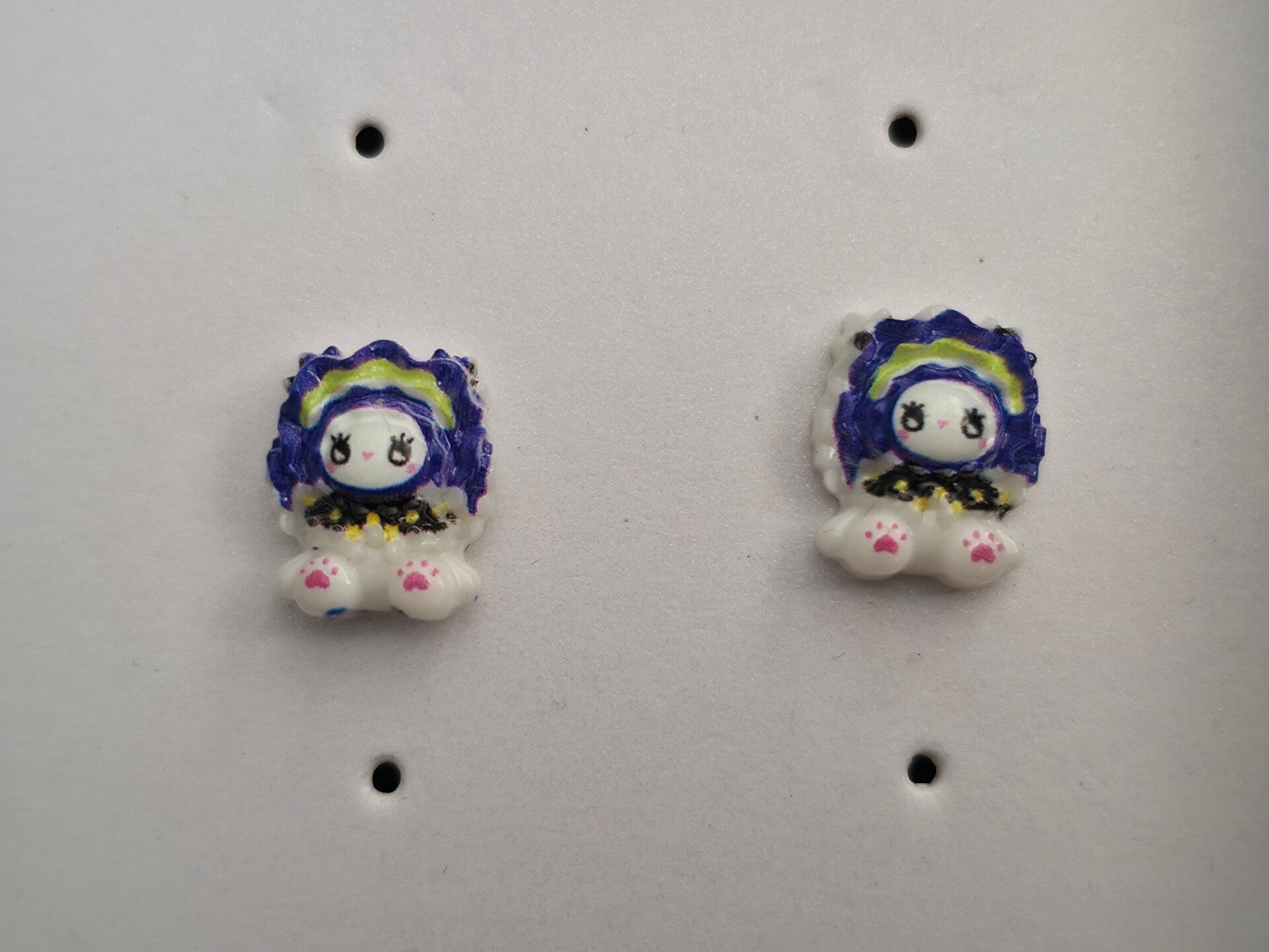 Blue Doll Earrings