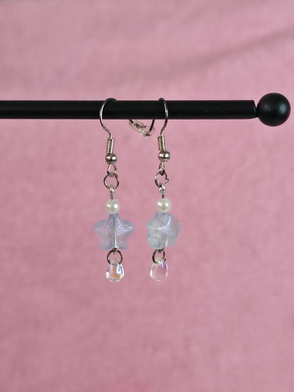 Blue Star Earrings