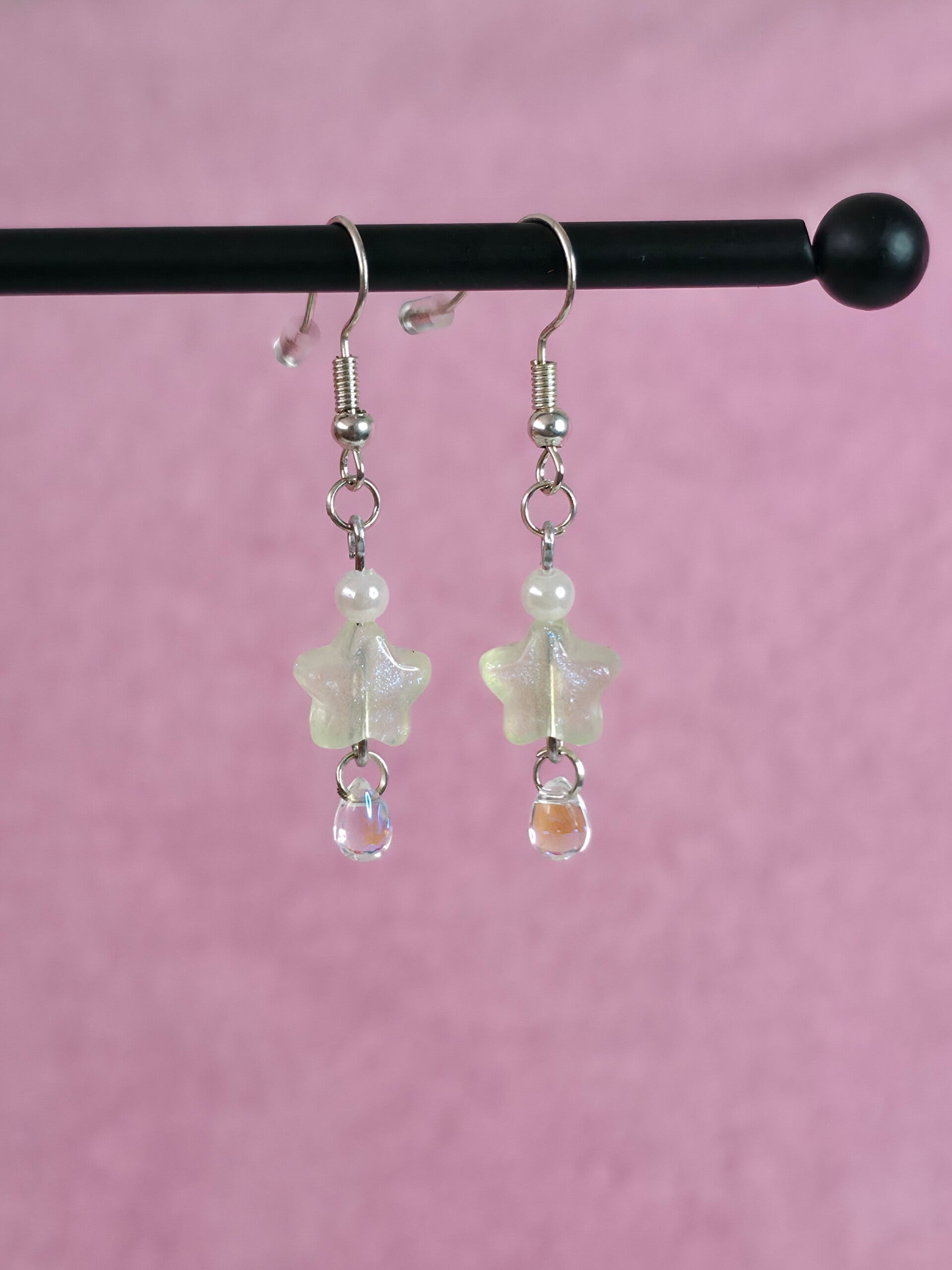 Green Star Earrings