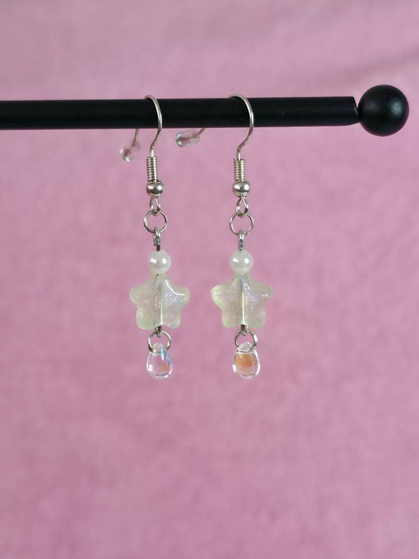 Green Star Earrings