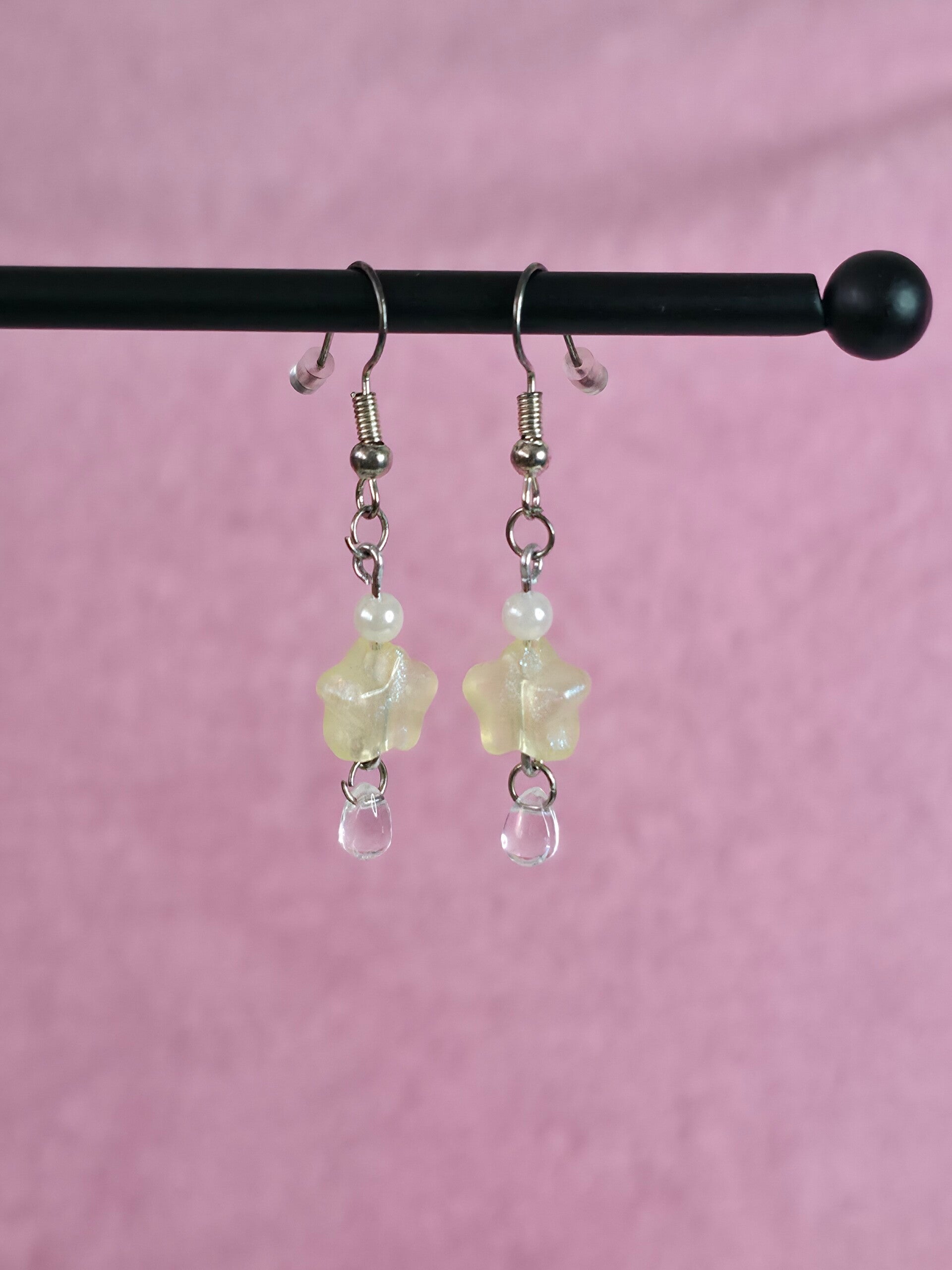 Yellow Star Earrings