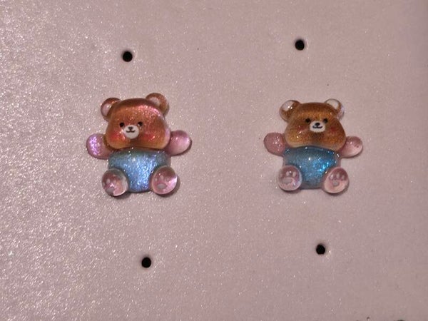Brown Bear Earrings