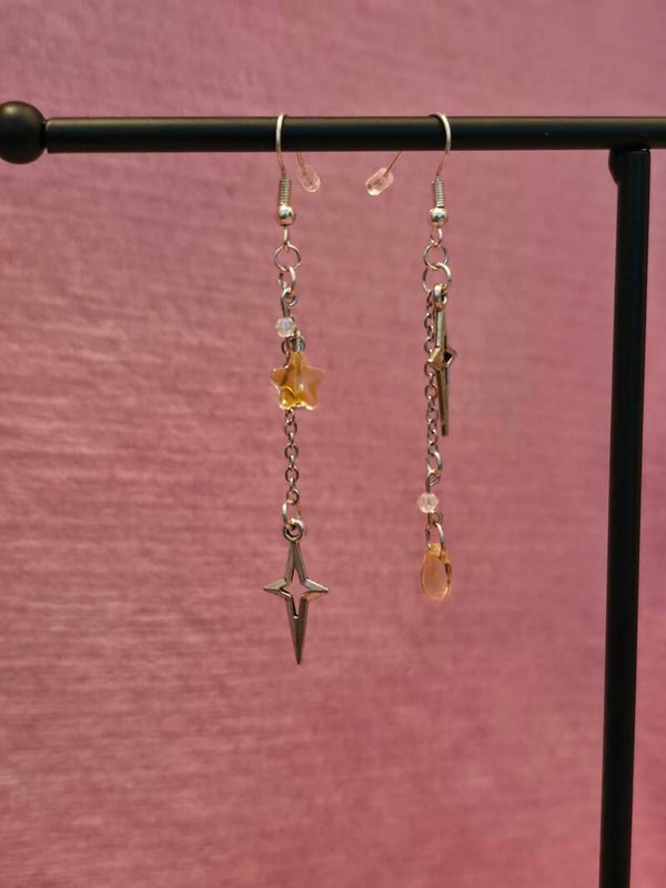Yellow Star Earrings