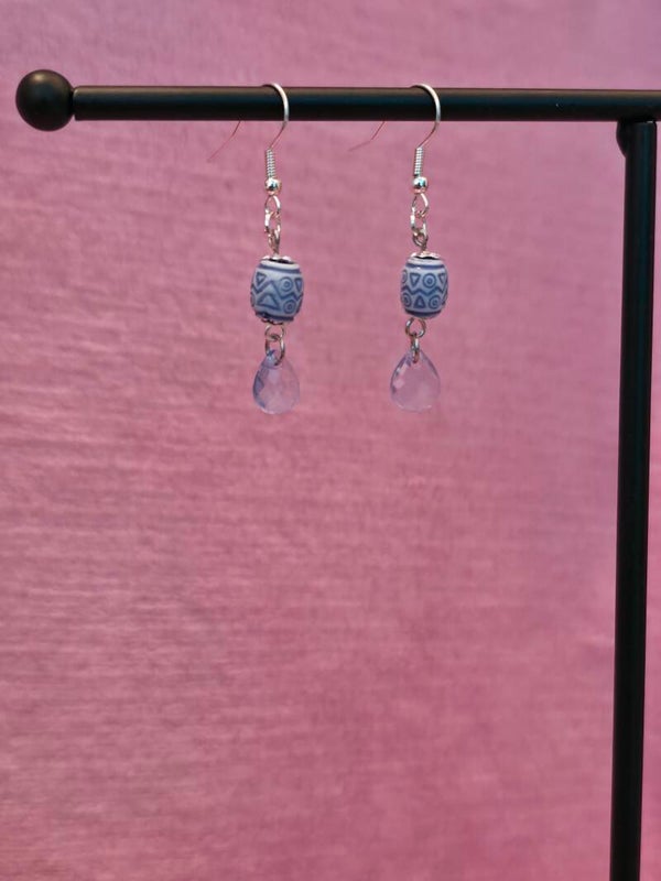 Silver Blue Earrings