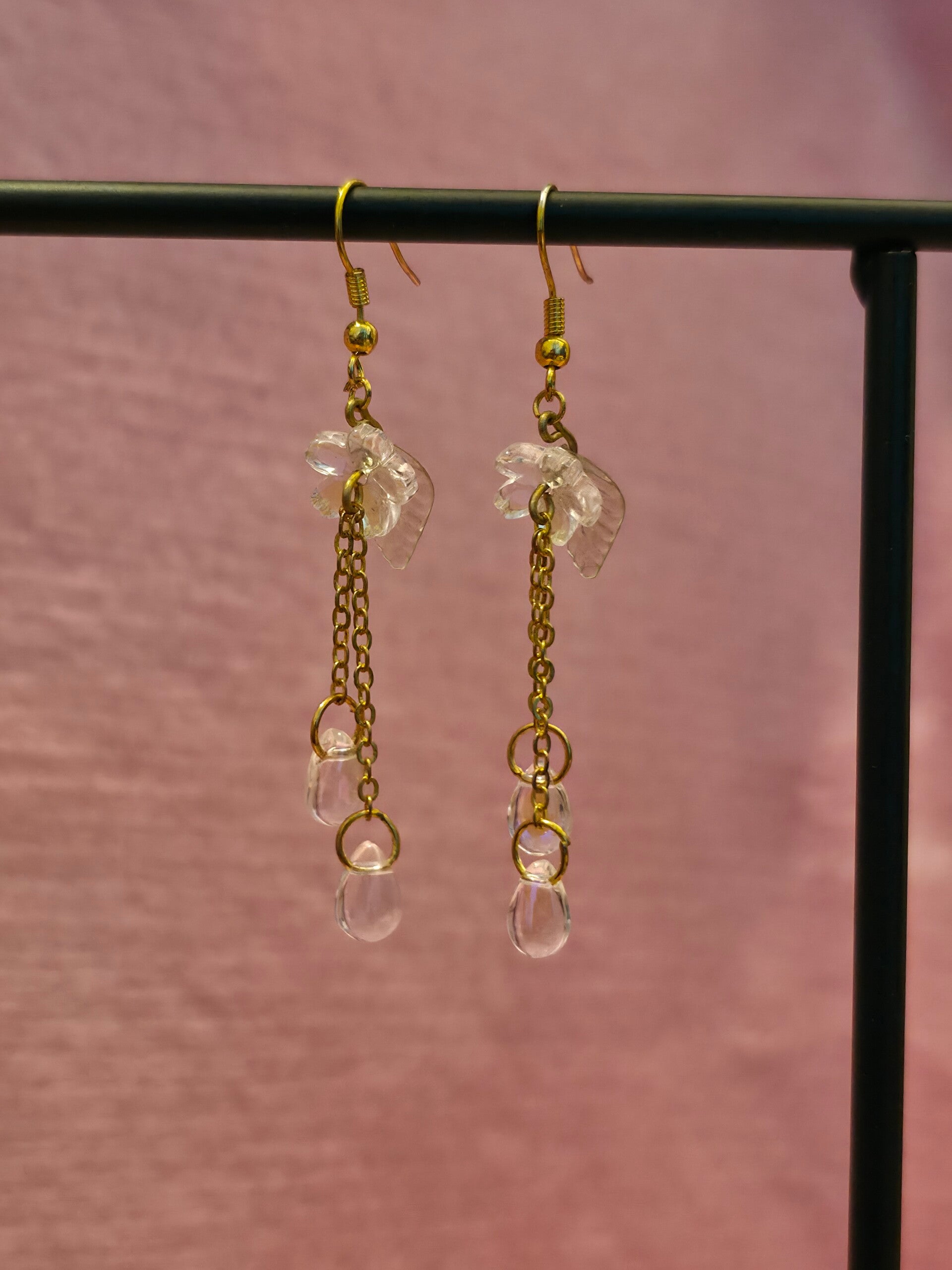 Luminescent Flower Earrings