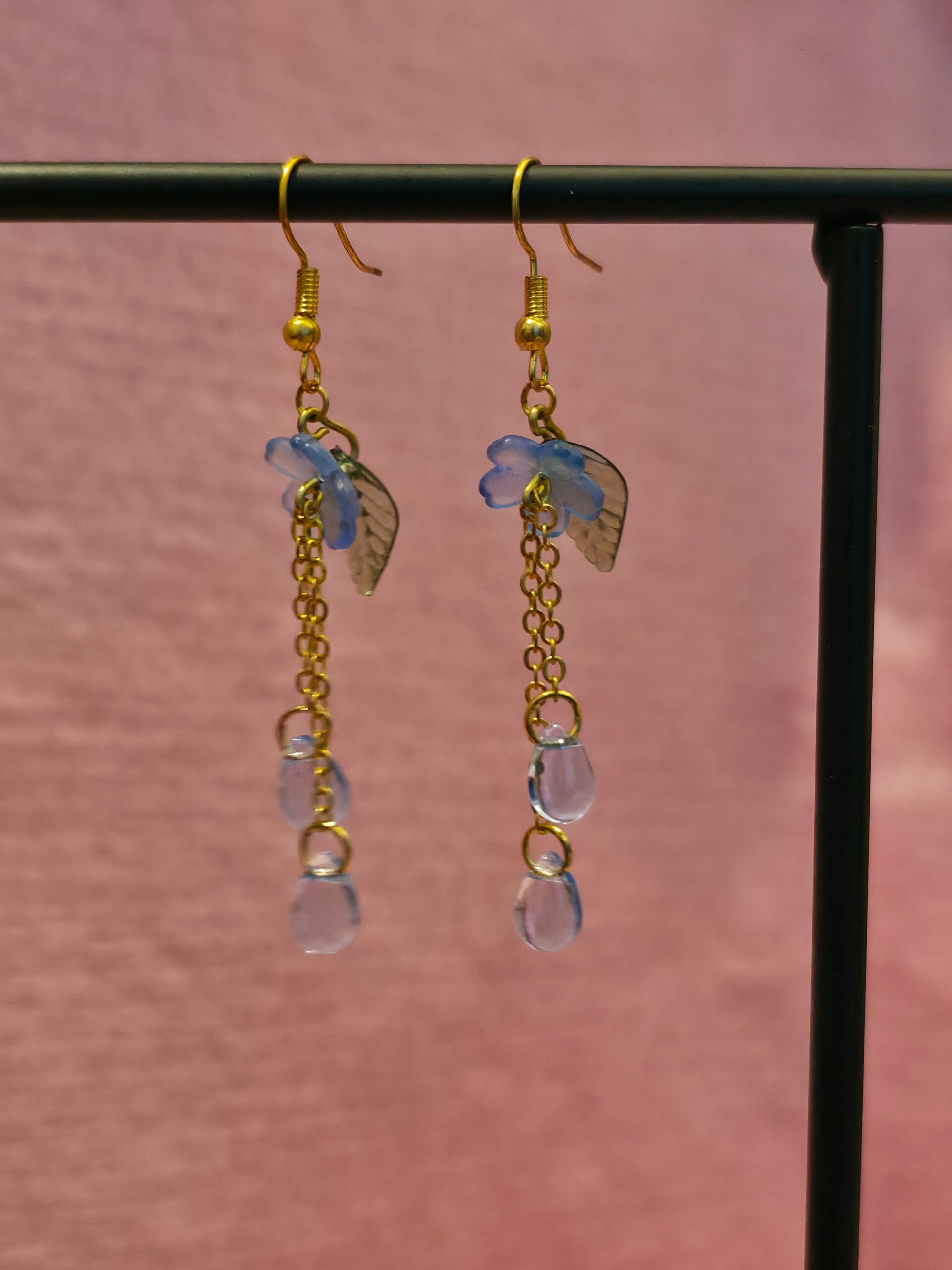 Blue Flower Earrings