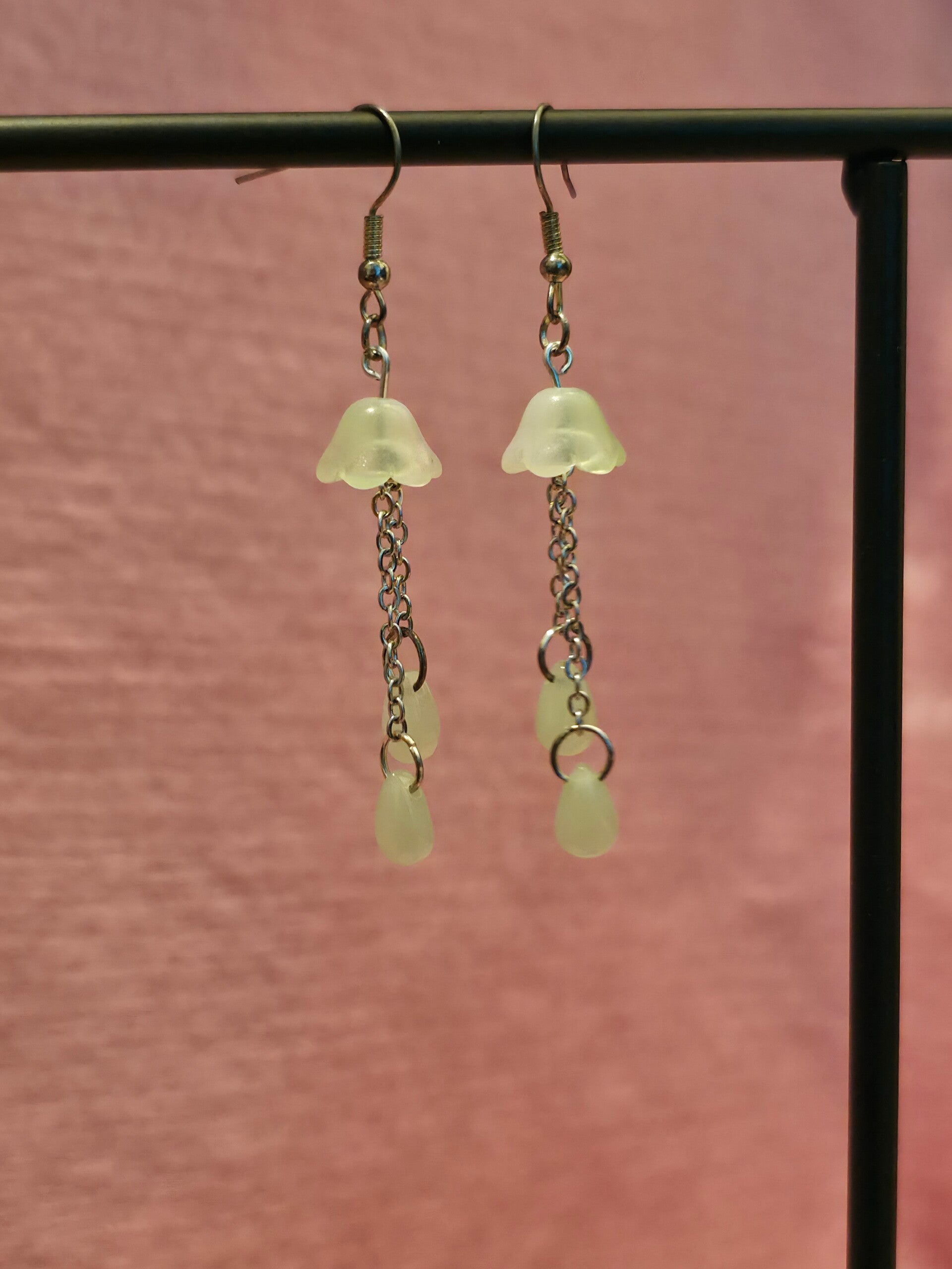 Green Jellyfish Earrings