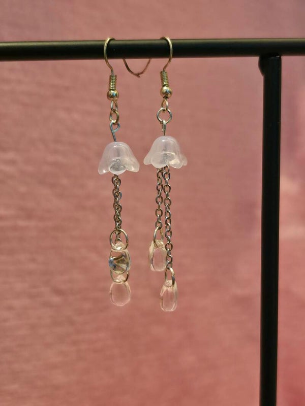 Light Purple Jellyfish Earrings