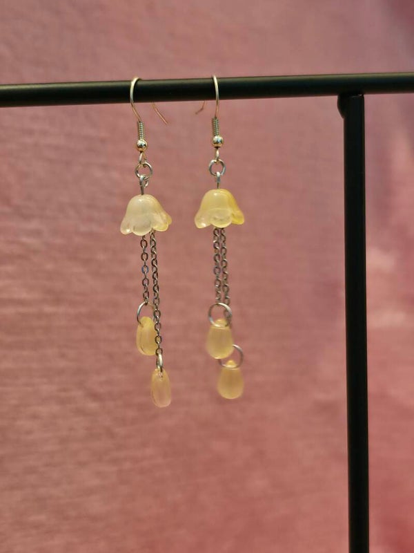 Yellow Jellyfish Earrings