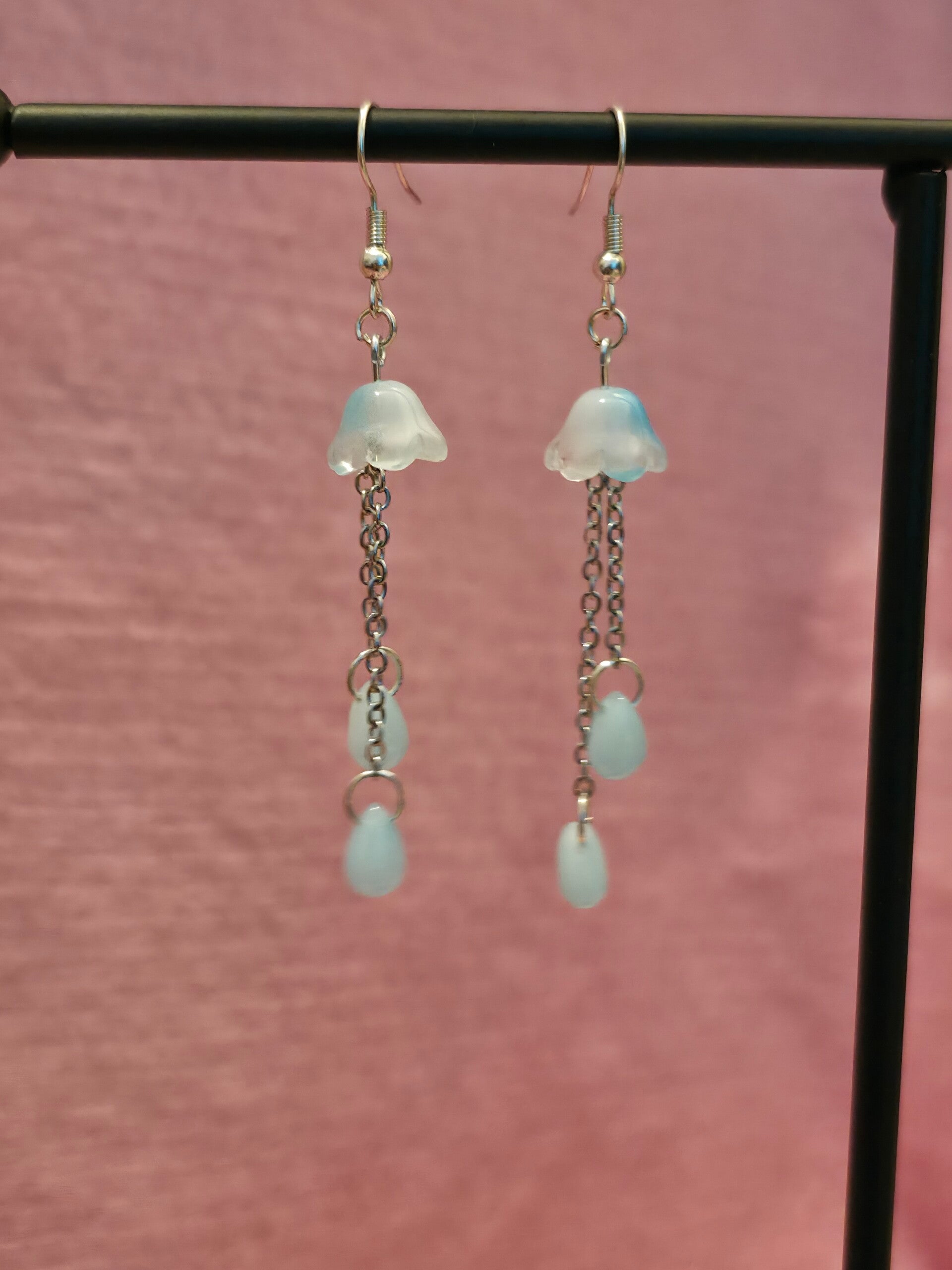 Blue Jellyfish Earrings