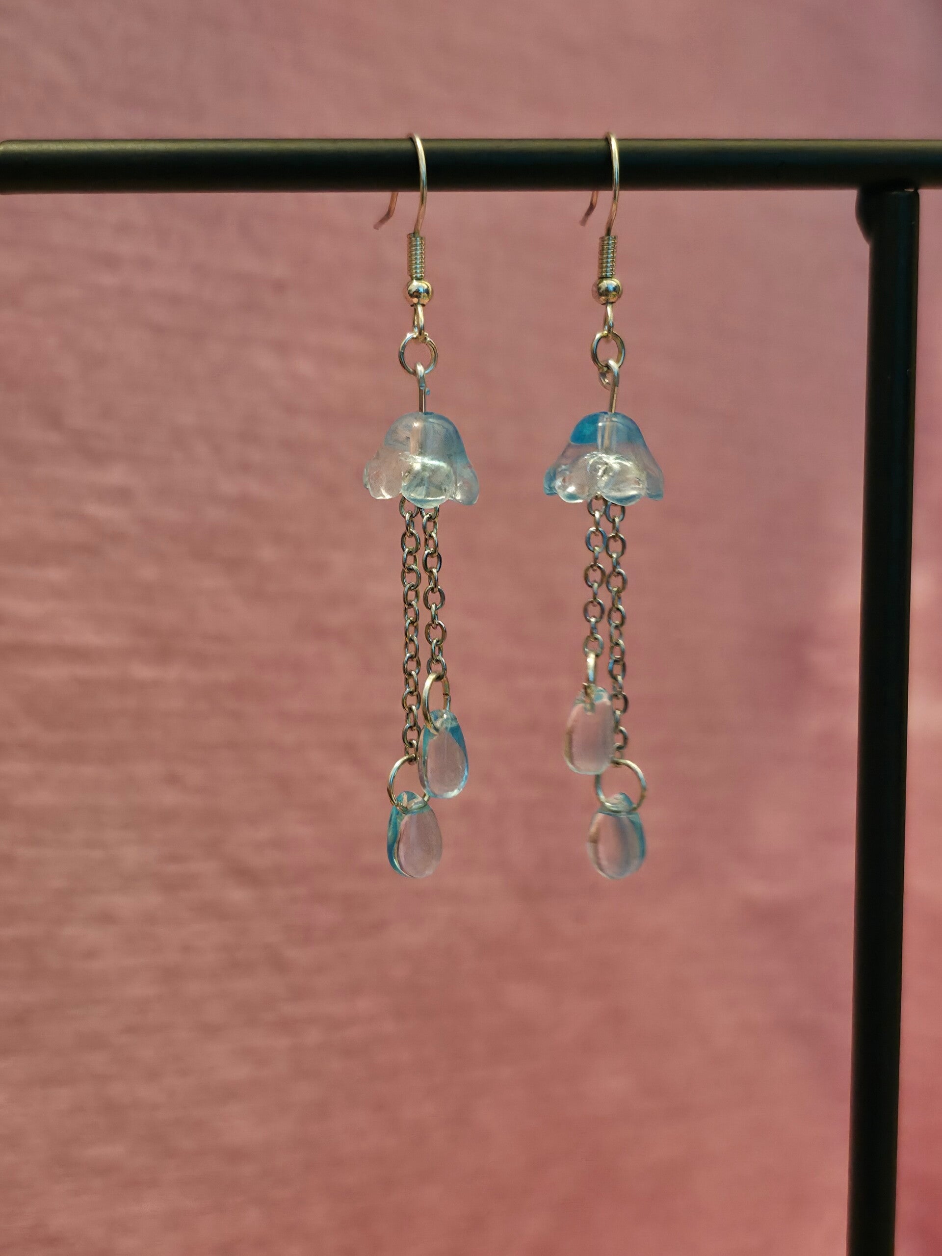 Blue Jellyfish Earrings