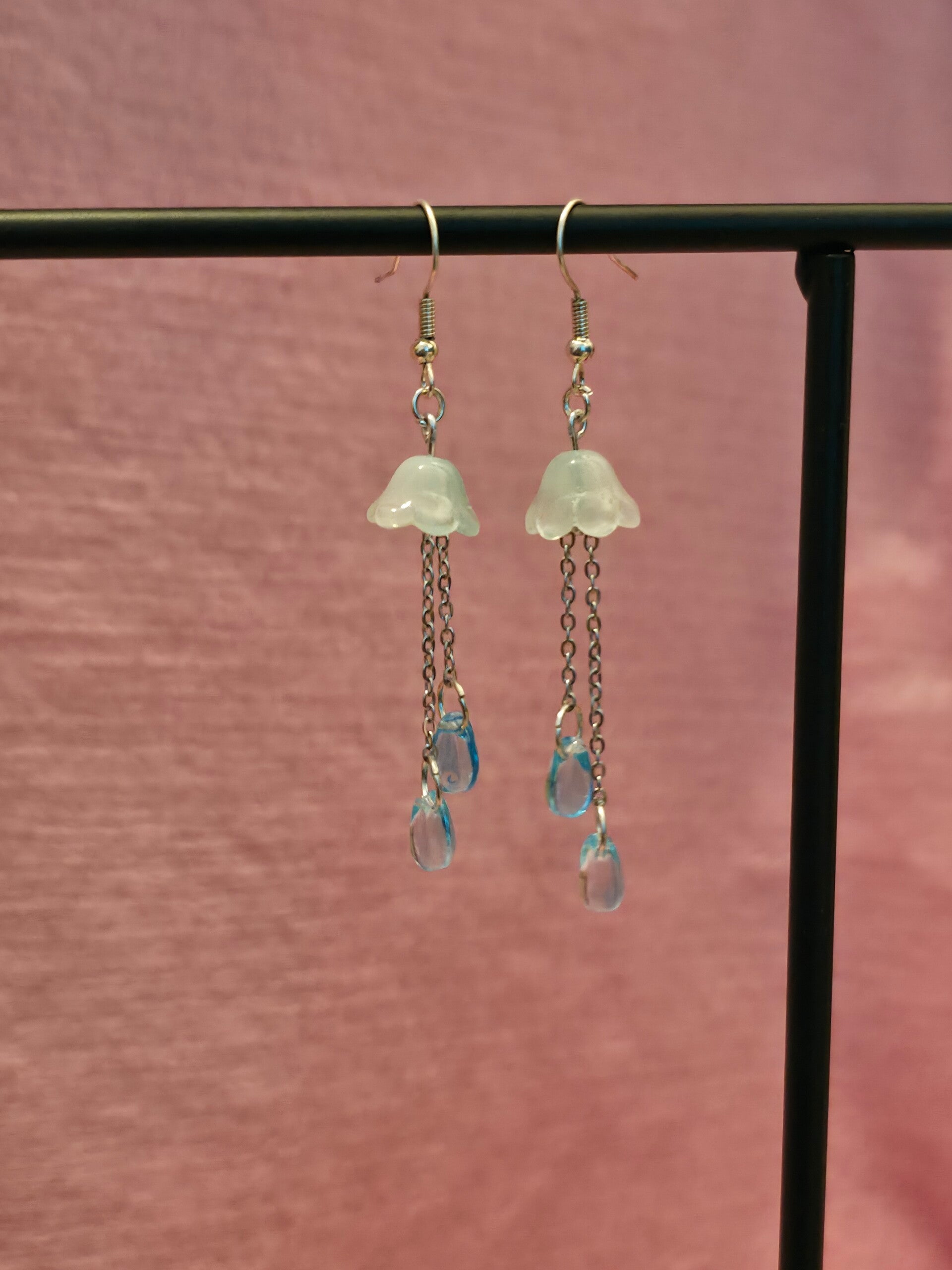Blue Jellyfish Earrings
