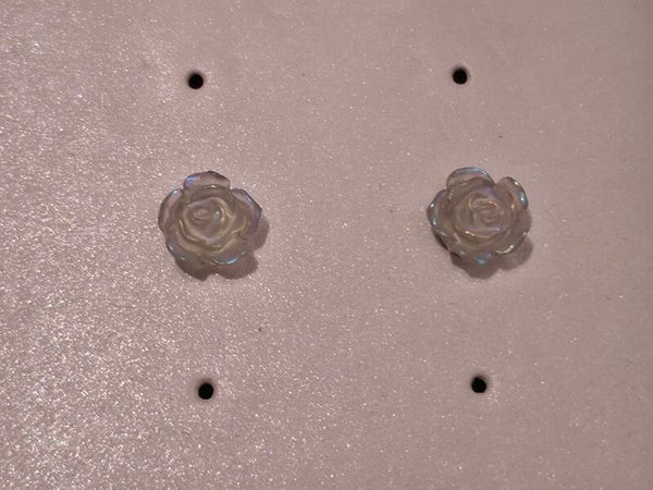 Luminescent Rose Earrings