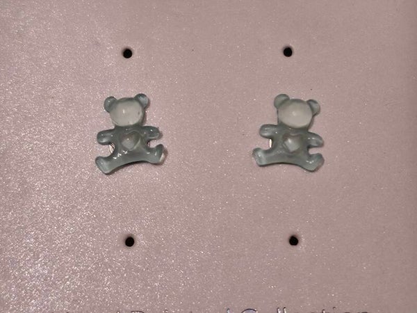 Blue Bear Earrings