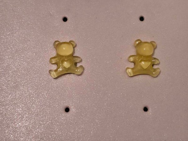 Yellow Bear Earrings