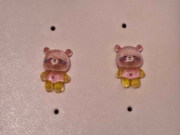Pink Bear Earrings