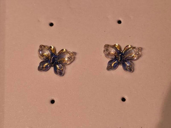 Blue Butterfly Earrings
