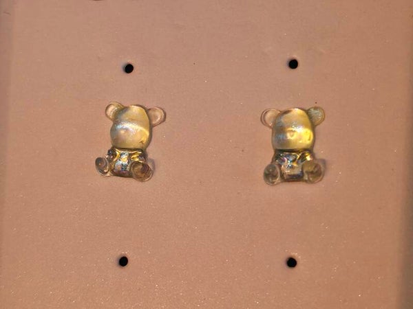 Green Bear Earrings