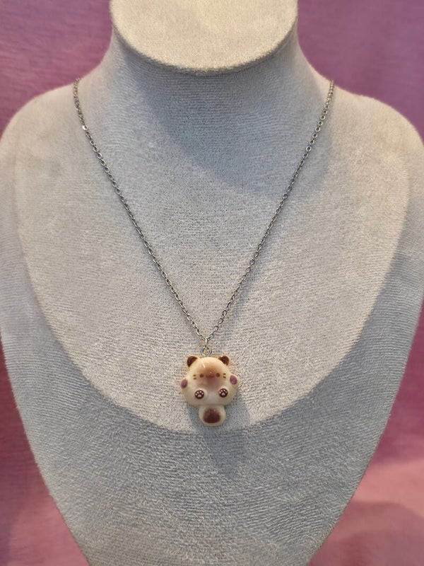 Toasted Bread Cat Necklace