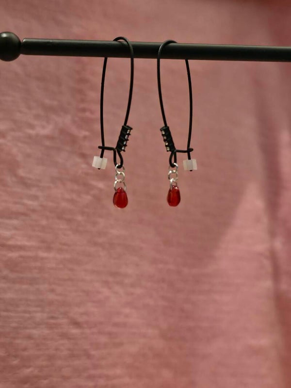 Blood Drop Earrings