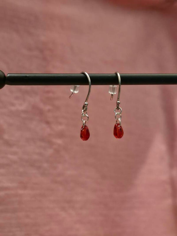 Blood Drop Earrings