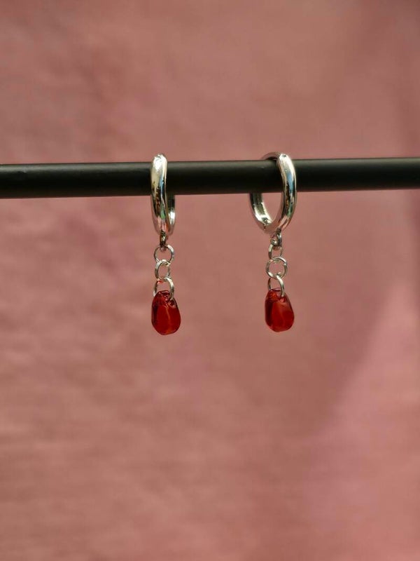 Blood Drop Earrings