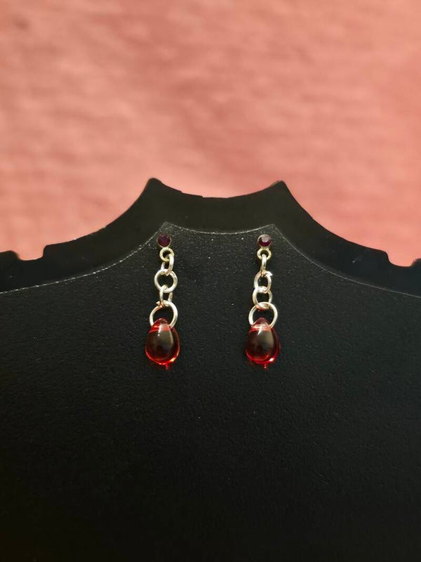 Blood Drop Earrings
