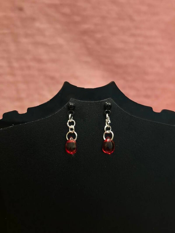 Blood Drop Earrings