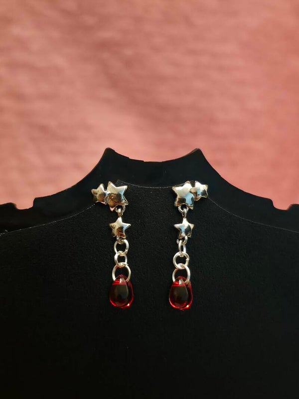 Blood Drop Earrings