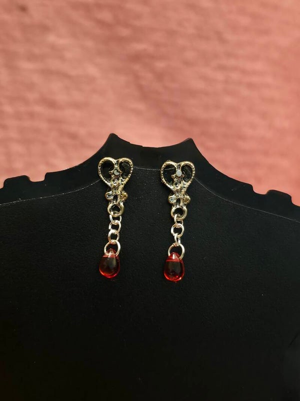Blood Drop Earrings