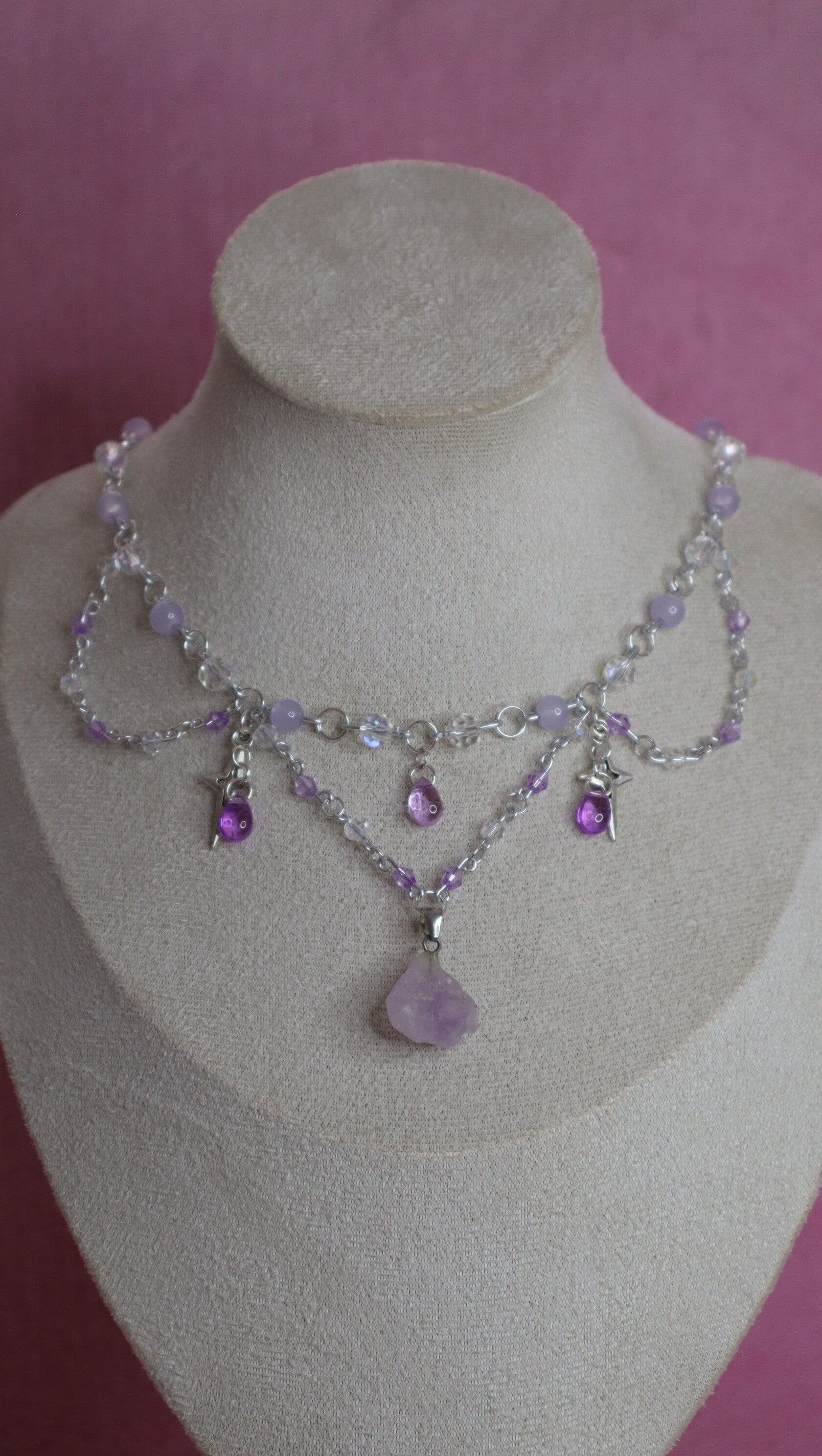 Silver Amethyst Necklace