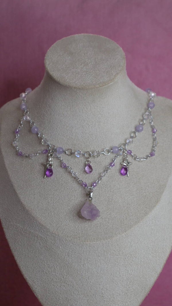 Silver Amethyst Necklace