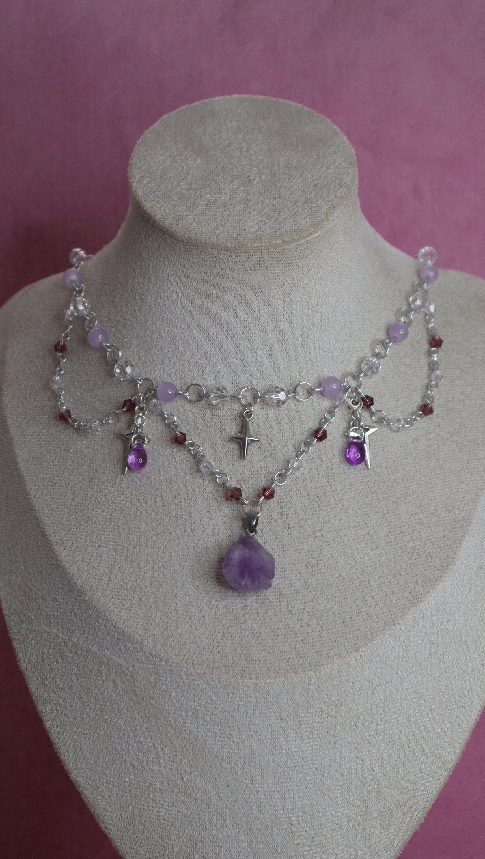 Silver Amethyst Necklace