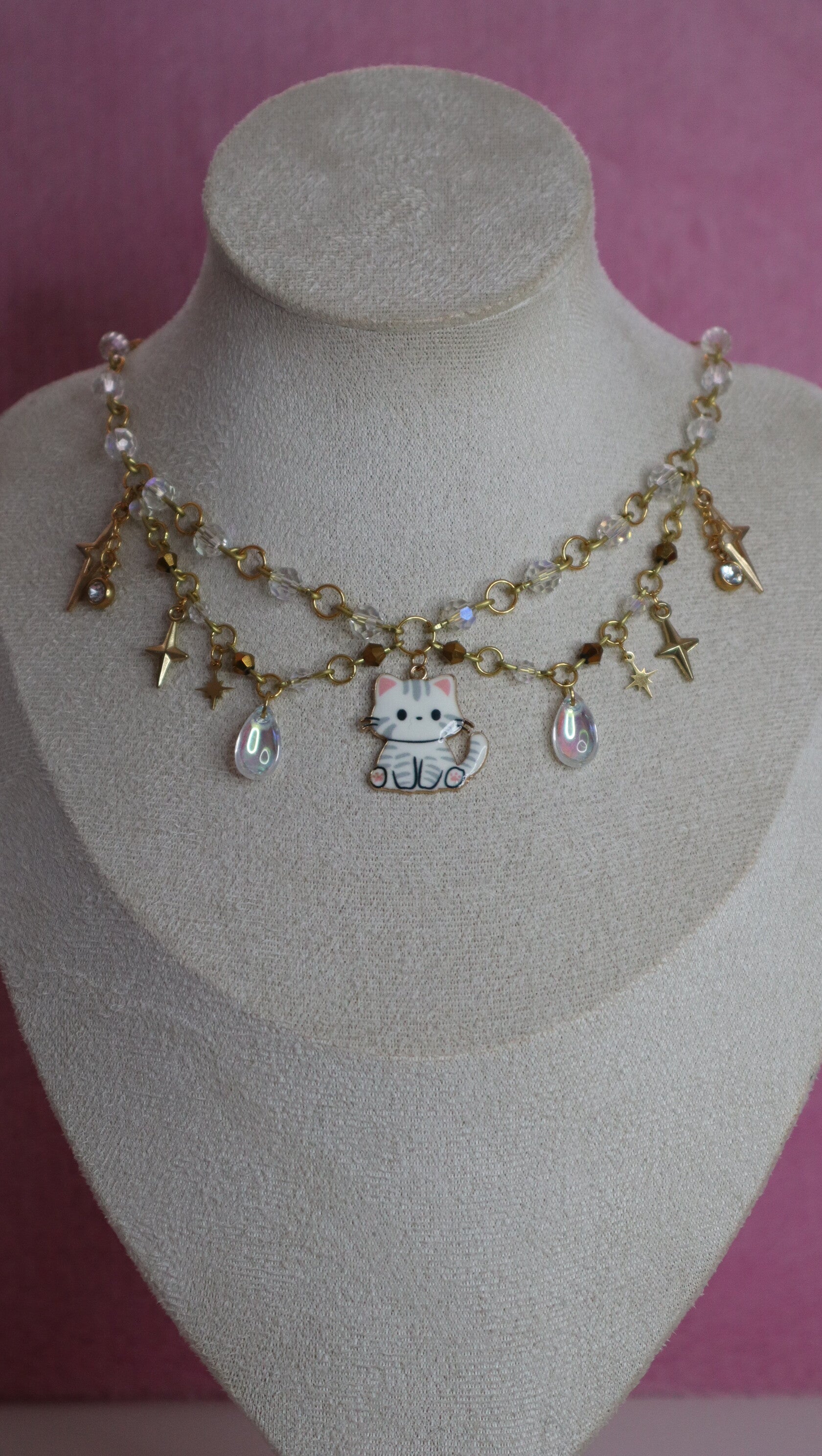 Gold Cat Necklace