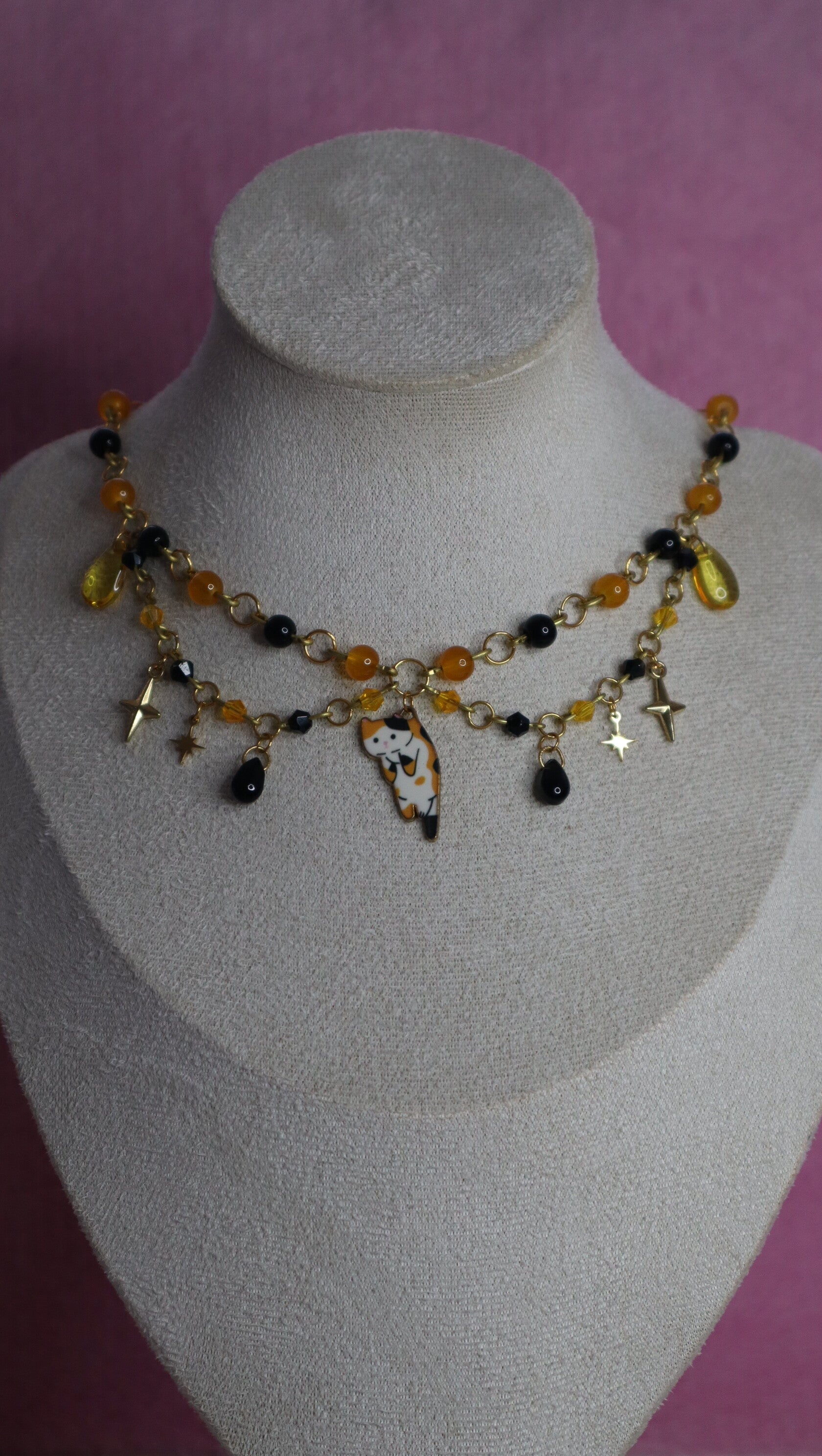 Gold Calico Necklace