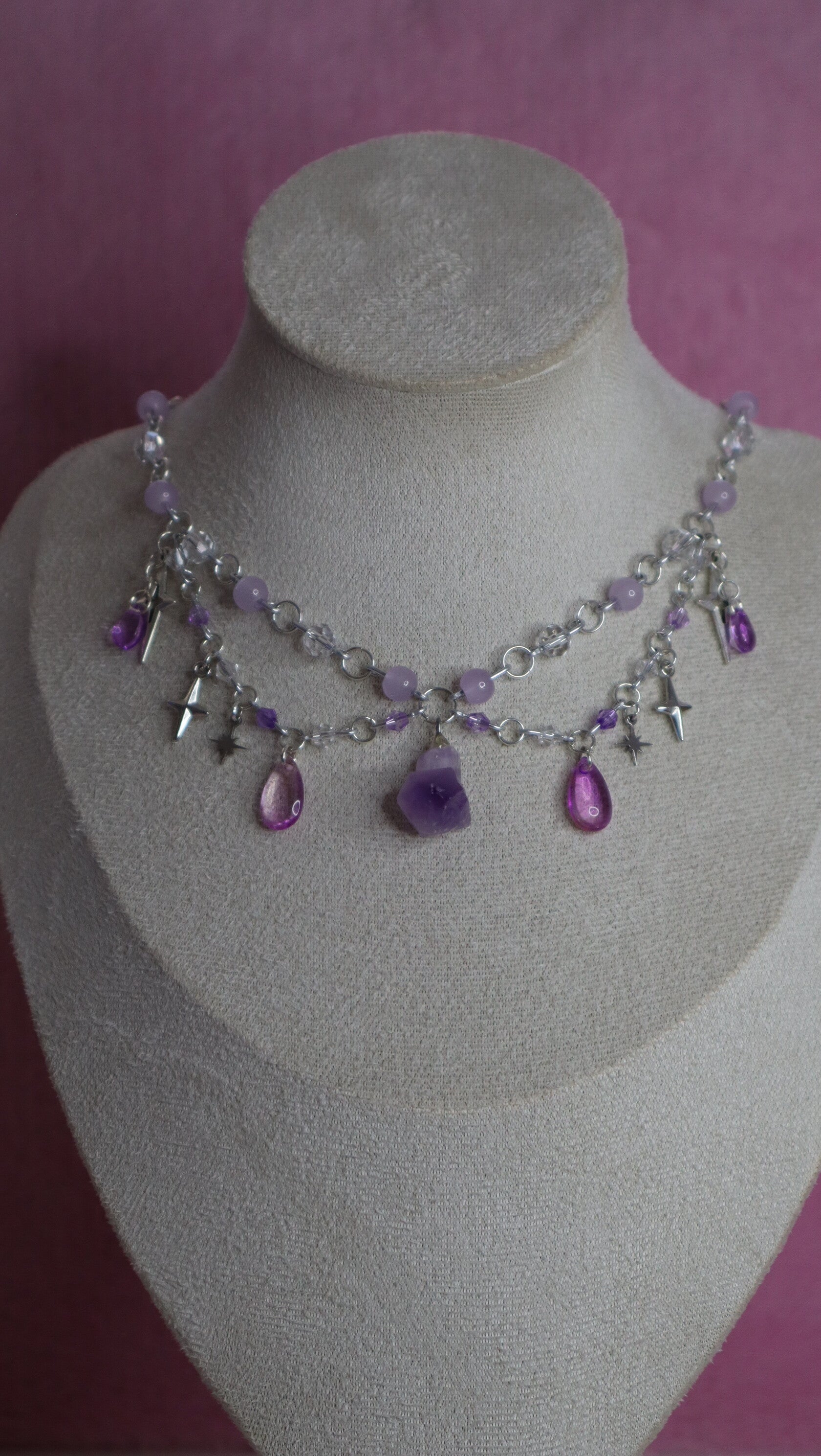 Silver Amethyst Necklace