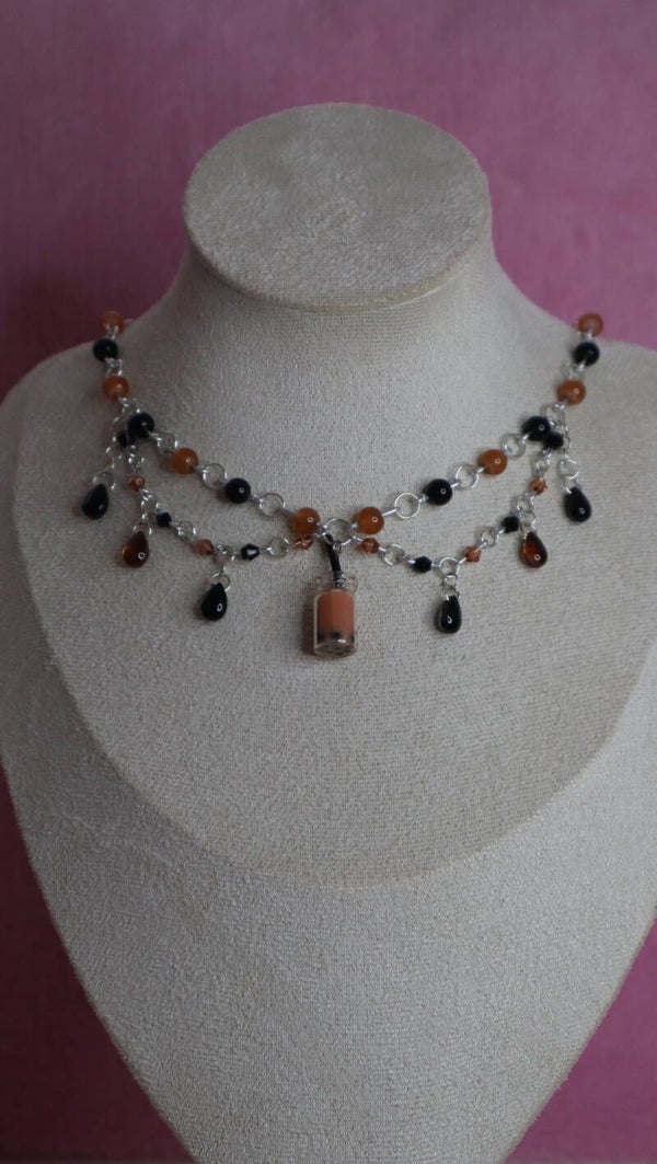 Silver Bubbletea Necklace