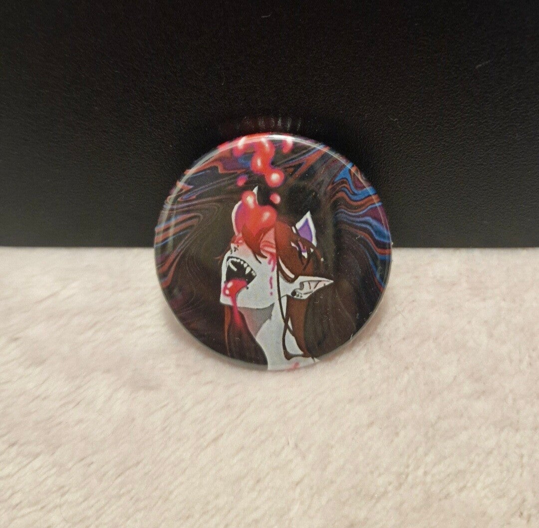 Demon Babe Button
