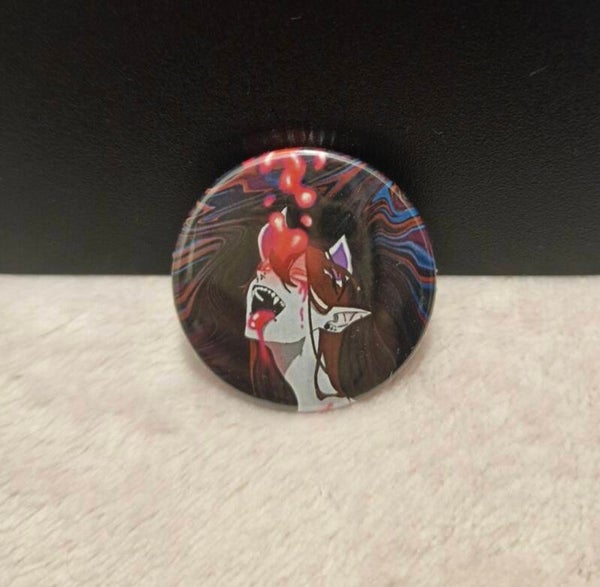 Demon Babe Button