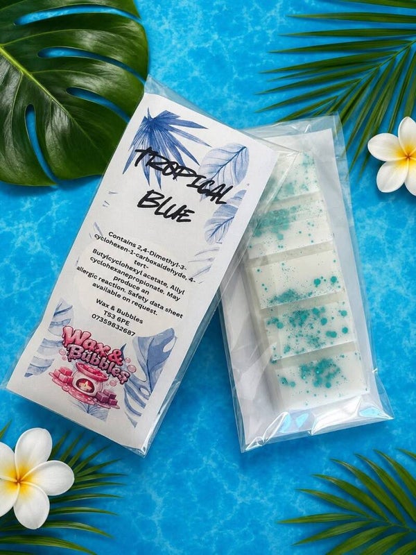 Large wax bar- Tropical Blue