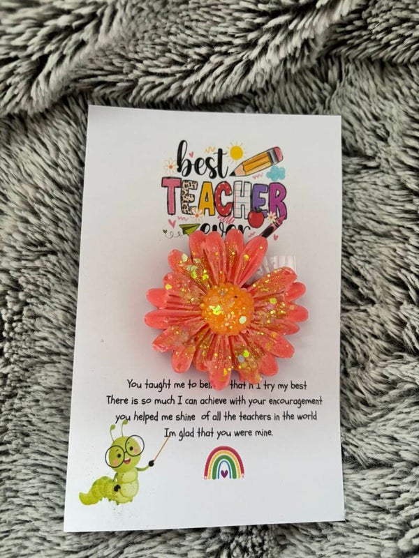 Flower thank you card