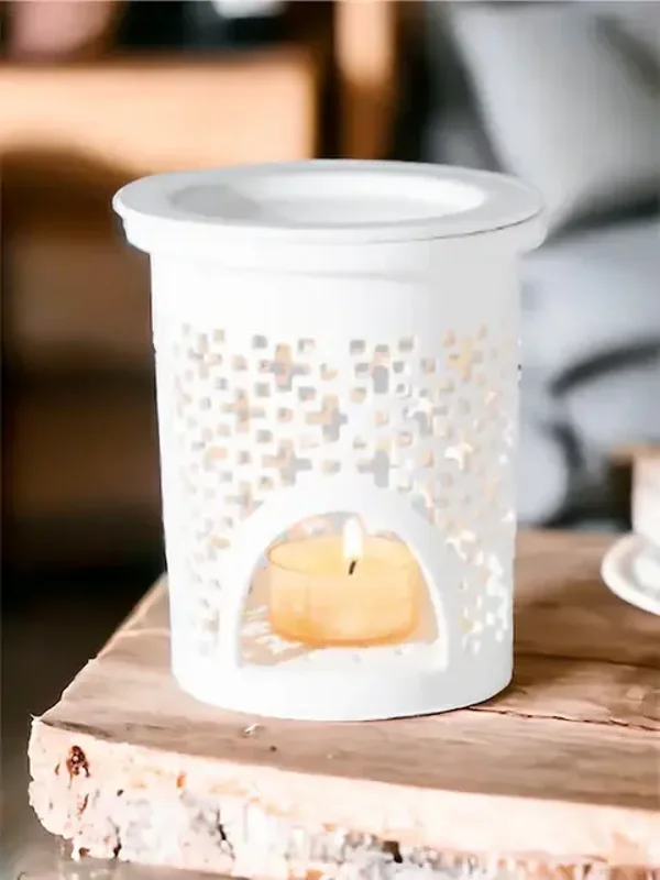 White Lattice wax burner
